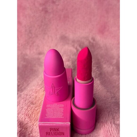 New! Pink Religion Jeffree Star Velvet Trap Lipstick BNIB NWT Collection Rare - Picture 3 of 3